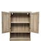 Flash Furniture Dune Farmhouse Over the Toilet Shelf Cabinet, Magnetic Close Doors, Adjustable In-Cabinet Shelf FS-BATH-1-BR-GG - alternate 10
